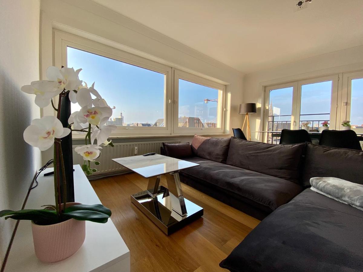 Luxury 3 Bedroom Apartment On The Top Floor With Panoramic View Oostende Exterior foto
