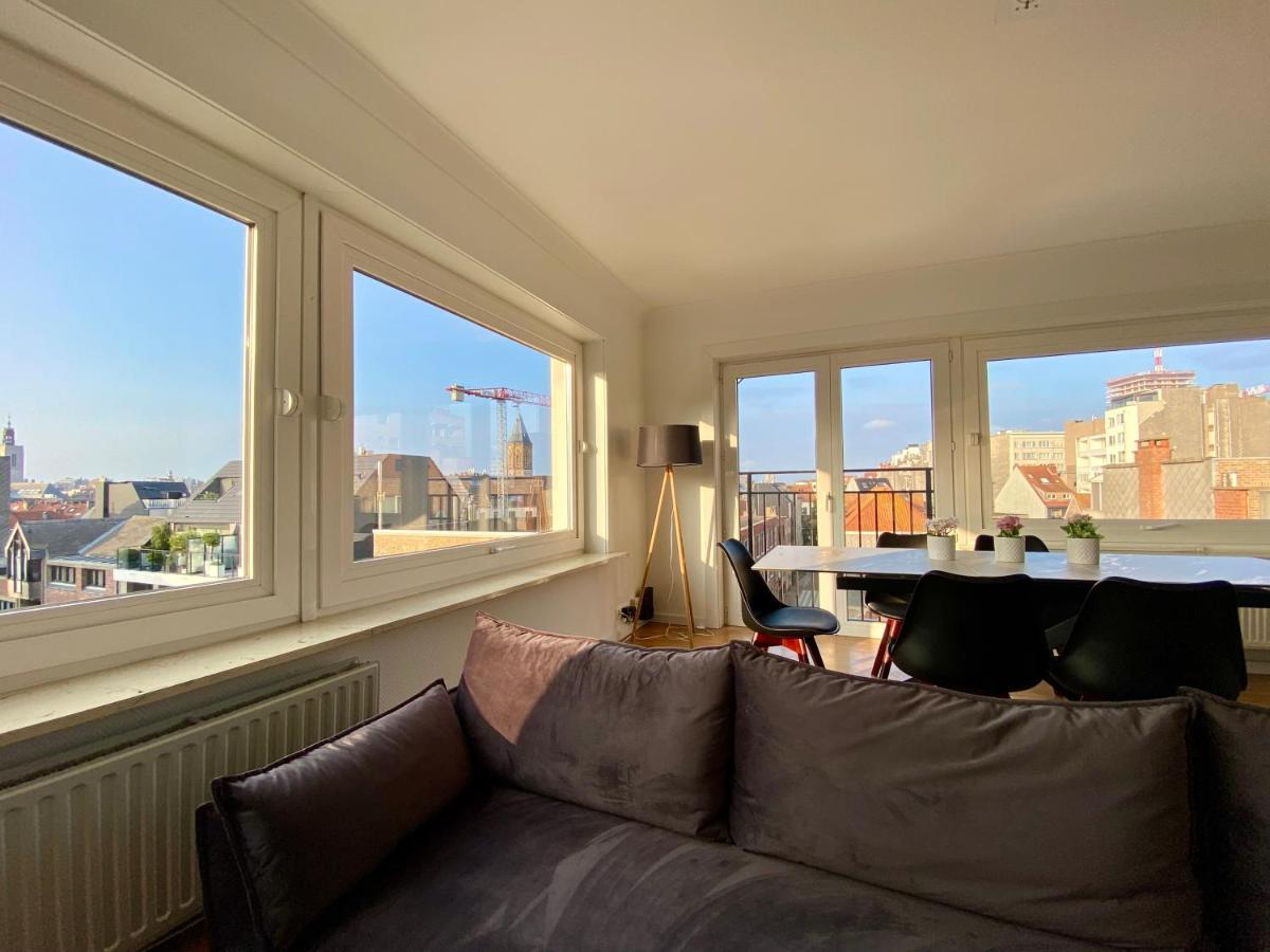 Luxury 3 Bedroom Apartment On The Top Floor With Panoramic View Oostende Exterior foto